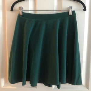 Forest green skater skirt